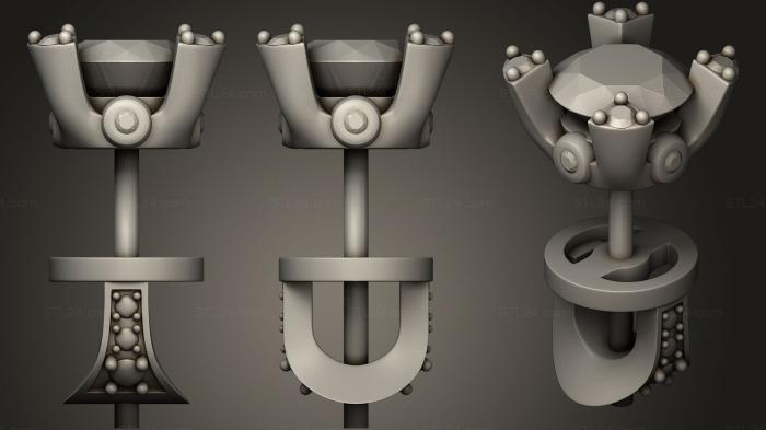Ювелирные украшения (Ювелирные изделия 12, JVLR_0459) 3D модель для ЧПУ станка